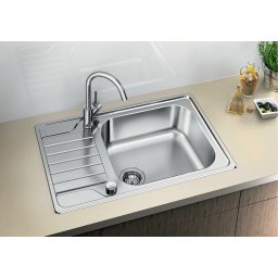 Chiuveta Blanco LEMIX XL 6S-IF reversibila, inox periat si excentric