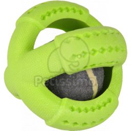 Jucărie cu minge tenis din spumă Flamingo Foam Dina Tennis Verde