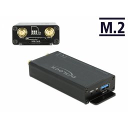 Convertor USB 3.0 pentru M.2 Key B cu slot SIM si enclosure, Delock 63172