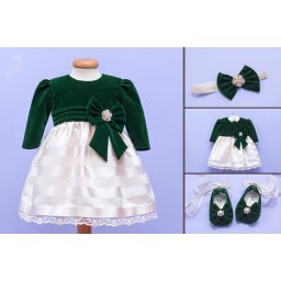 Set botez 3 piese Green Velvet Darling