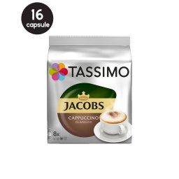 16 (8+8) Capsule Tassimo Jacobs Cappucino Classico