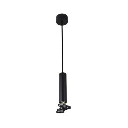 Lustră pe cablu TUBA 1xGU10/50W/230V negru