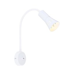 Veioză flexibilă ARENA 1xE14/40W/230V alb