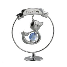 Marturie cu cristale Swarovski It's a Boy - model ratusca