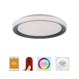 Leuchten Direkt 14659-18 - LED RGB Dimming Lustra de tavan LOLA LED/24W/230V + telecomandă