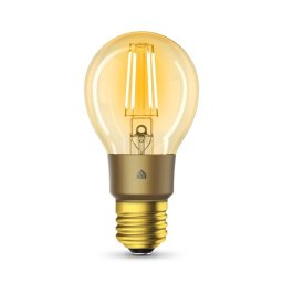 Bec LED inteligent cu filament TP-Link Kasa Smart KL60, Wi-FI, Android & IOS, E27, consum 7W, 450 lm, dimabil, Warm Amber