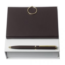 Business Boucle Brown Set Pix si Agenda Nina Ricci