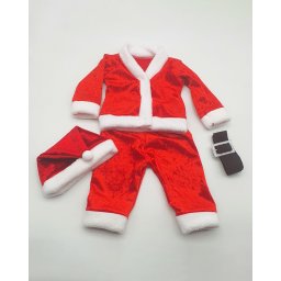 Costumas + caciulita Craciun - baietel bebe