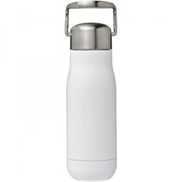 Termos 350 ml cu perete dublu, Everestus, 20FEB1480, Otel, Alb