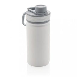 Termos cu finisaj mat, 550 ml, 20xø7.6 cm, Everestus, 20SEP0526, Otel, Silicon, Alb