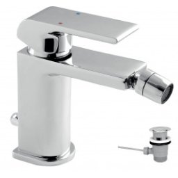 Baterie stativa bideu Sharp, crom cu ventil - 37011,0