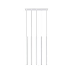 Lustră pe cablu PASTELO 5xG9/12W/230V alb