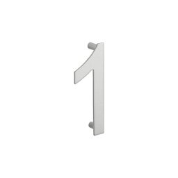 Numar usa, cifra „1”, prindere suruburi, inox