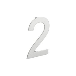 Numar usa, cifra „2”, prindere suruburi, inox