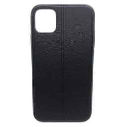 Husa telefon Silicon iPhone 12 Pro 6.1 iPhone 12 6.1 black leather