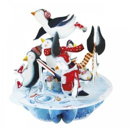 Santoro Felicitare 3D Pirouettes - Pinguinii lui Mos Craciun