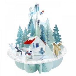 Santoro Felicitare 3D Pirouettes - Winter wonderland