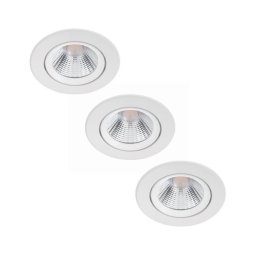 SET 3x plafonieră LED încastrată dimabilă DIVE LED/5W/230V 2700K Philips