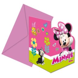 Set 6 invitatii pentru petrecere Minnie Mouse