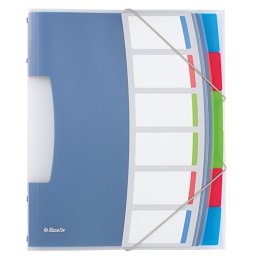 Mapa plastic cu elastic si 6 separatoare Vivida Esselte