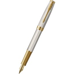 Stilou Parker Sonnet Royal Silver Mistral GT 18k Nib