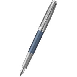 Stilou Parker Sonnet Royal Metal & Blue PDT 18k Nib