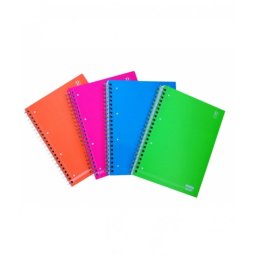 Caiet cu spira 140 file Fluorescent Pigna