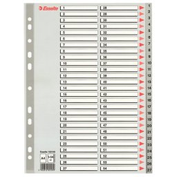 Separatoare plastic index 1-54 Esselte