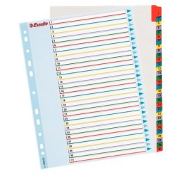 Separatoare plastic index reinscriptibil 1-31 Esselte