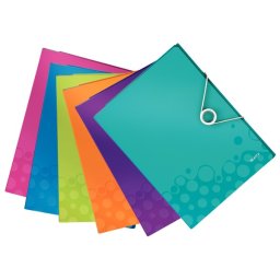 Mapa plastic 4 compartimente pentru conferinte Wow Leitz