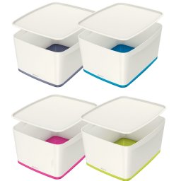 Cutie depozitare mare A4 cu capac MyBox Leitz