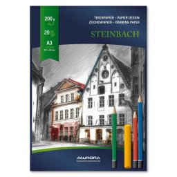 Bloc desen A3, 20 file 200g/mp, AURORA Steinbach