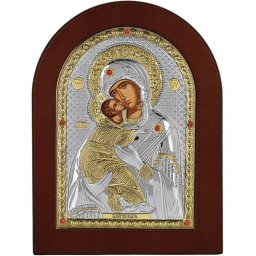 Icoana Maicii Domnului Vladimir 15x21cm Auriu