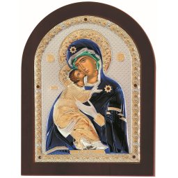 Icoana Maicii Domnului Vladimir Argint 20x26 cm Color