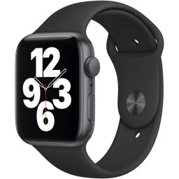 Ceas Smartwatch Apple Watch SE, GPS, 40mm Space Grey Aluminium Case, Black Sport Band