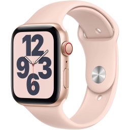 Ceas Smartwatch Apple Watch SE, GPS + Cellular, 40mm Gold Aluminium Case, Pink Sand Sport Band