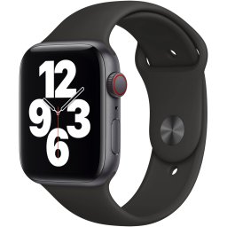 Ceas Smartwatch Apple Watch SE, GPS + Cellular, 40mm Space Grey Aluminium Case, Black Sport Band