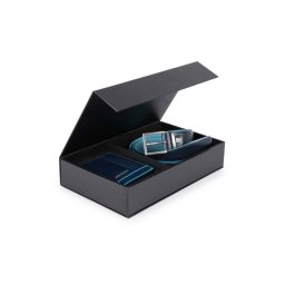 Set cadou portcard si curea Piquadro - neagra