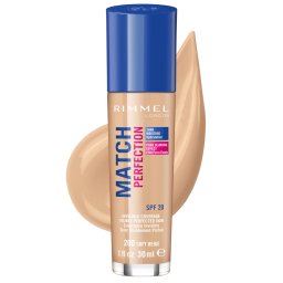 Fond de Ten Rimmel London Match Perfection SPF 20 200 Soft Beige, 30ml