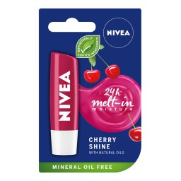 Balsam de Buze Nivea Lip Care Cherry Shine, 4.8g
