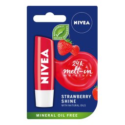 Balsam de Buze Nivea Lip Care Strawberry Shine, 4.8g
