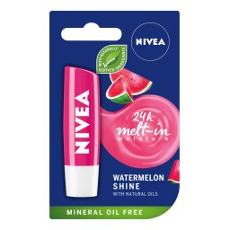 Balsam de Buze Nivea Lip Care Watermelon Shine, 4.8g
