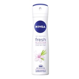 Deodorant Spray Antiperspirant Nivea Fresh Blossom cu Flori si Lemongrass, 150ml