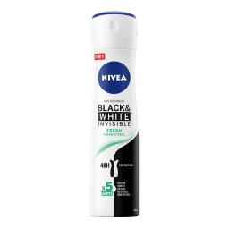 Deodorant Spray Antiperspirant Nivea Black White Invisible Fresh, 150ml