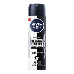 Deodorant Spray Antiperspirant Nivea Black White Invisible Power 48h, 150ml