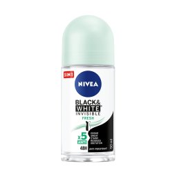 Deodorant Roll-on Antiperspirant Nivea Black White Invisible Fresh, 50ml