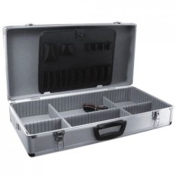Cutie cu organizator, diplomat, aluminiu, 64x32x15 cm, Dedra