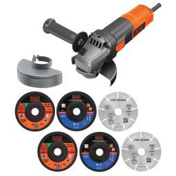 Polizor Unghiular, Black and Decker, BEG220A6, 125 mm, 900 W, 12.000 rpm