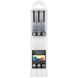 Pensula cu rezervor, diferite dimensiuni, Aqua Squeeze Basic 3 buc/set Molotow
