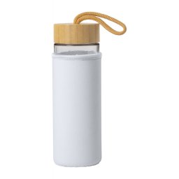 Sticla sport, 550 ml, ø65×197 mm, Everestus, 20FEB8373, Sticla, Bambus, Alb